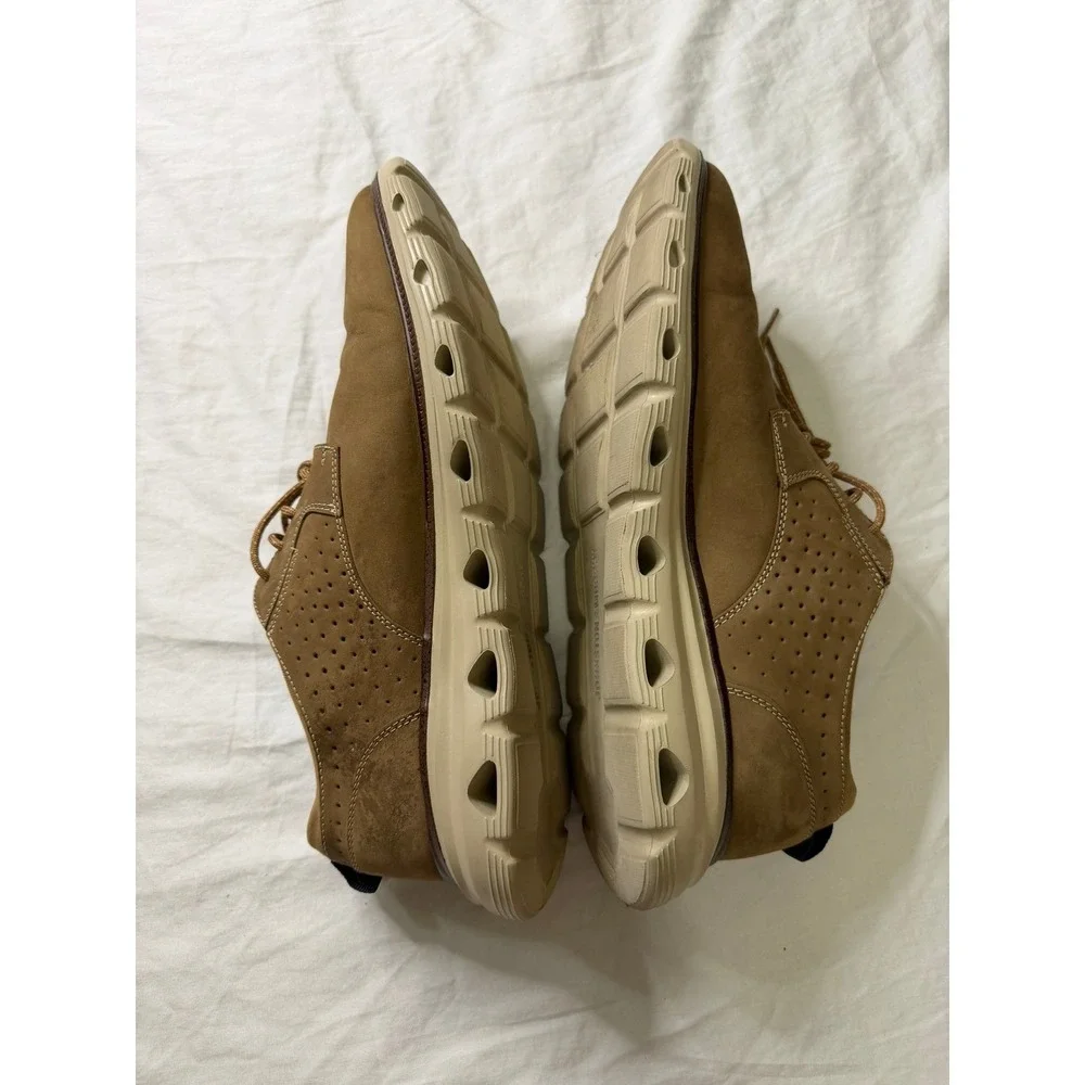 Johnston & Murphy Mens XC4 Prentiss Plain Toe Tan Nubuck Shoes 11M 59-35601